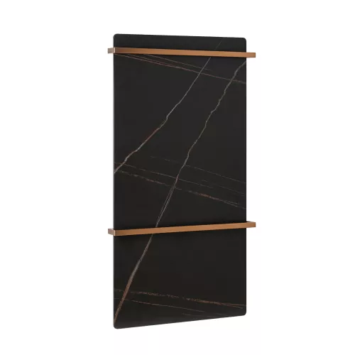 Полотенцесушитель электрический Black&White N-389ND, Выбрать цвет: Черный/золото, изображение 3