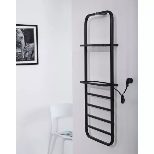 Электрический полотенцесушитель Black&White N-337B, Выбрать цвет: Чёрный, изображение 4