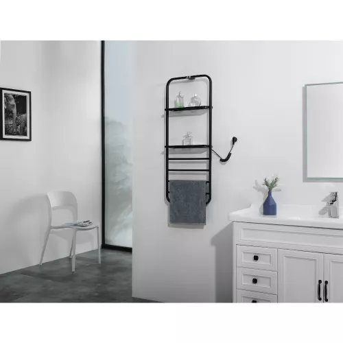 Электрический полотенцесушитель Black&White N-337B, Выбрать цвет: Чёрный, изображение 7