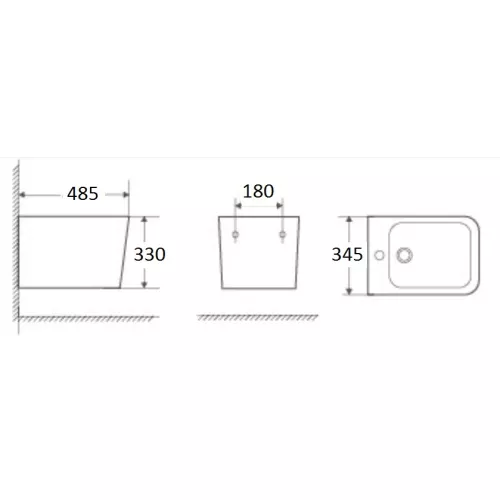 Биде подвесное WeltWasser GELBACH 005, Выбрать цвет: Белый, изображение 2