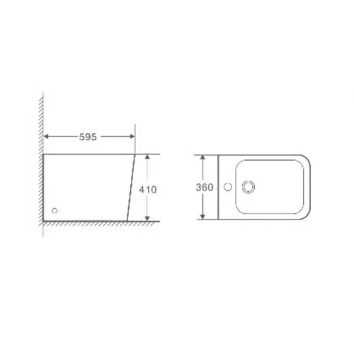 Биде напольное WeltWasser GELBACH 003, Выбрать цвет: Белый глянец, изображение 2