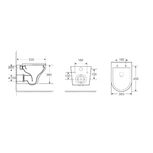 Унитаз подвесной WeltWasser ODENBACH 004 белый глянец / белый матовый, Выбрать цвет: Белый глянец, изображение 5