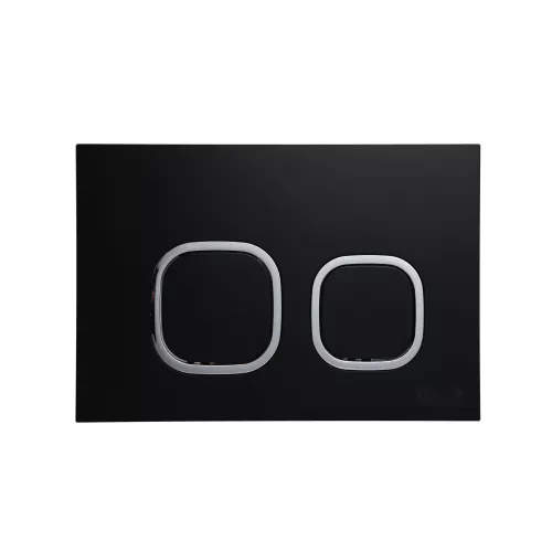 Санфаянс: Кнопка для инсталляции WeltWasser AMBERG RD-BL черная матовая 1 в магазине Акватория