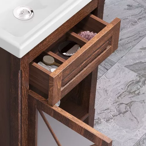 Тумба с раковиной OPADIRIS Палермо  светлый орех, Выбрать цвет: Светлый орех, Выбрать размер: 50, изображение 5