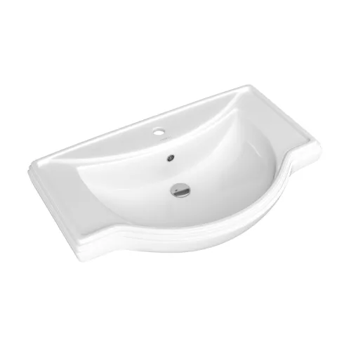 Тумба с раковиной для ванной комнаты OPADIRIS Брунелла- 65 Белый матовый, Выбрать размер: 65, Выбрать цвет: Белый, изображение 8