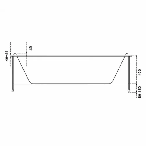 Ванна акриловая  BAS  НЬЮЛАВ 180*90, изображение 4
