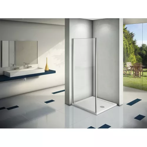 Боковая часть Good Door  PANDORA SP, Цвет стекла: прозрачное, Цвет профиля: Хром, Выбрать размер: 80, изображение 2