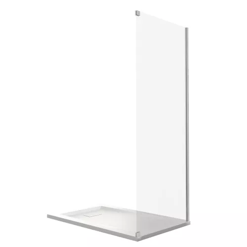 Боковая часть Good Door  IDEA SP, Цвет стекла: прозрачное, Цвет профиля: Черный, Выбрать размер: 80