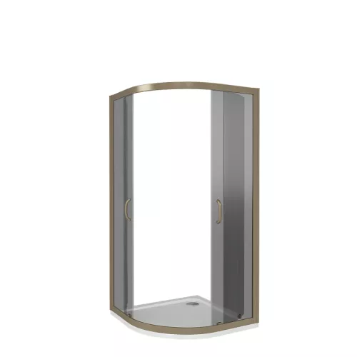 Душевые уголки Good Door  JAZZE R-C-BR/-B-BR без поддона, Выбрать размер: 80x80, Цвет стекла: тонированное, изображение 3