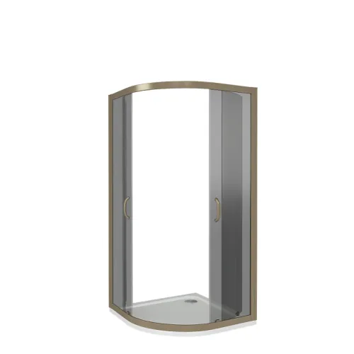 Душевые уголки Good Door  JAZZE R-C-BR/-B-BR без поддона, Выбрать размер: 100x100, Цвет стекла: тонированное, изображение 2