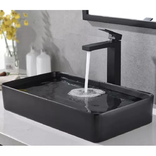 Раковина для ванной накладная прямоугольная CeramaLux 9396-1МВ