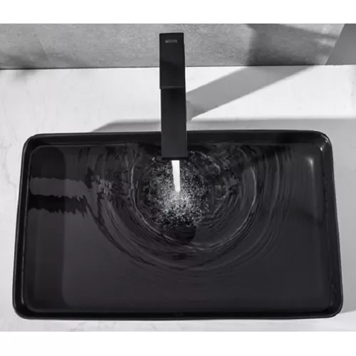 Раковина для ванной накладная прямоугольная CeramaLux 9396-1МВ, изображение 4