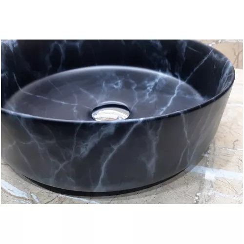 Раковина для ванной накладная круглая CeramaLux C1107, изображение 2