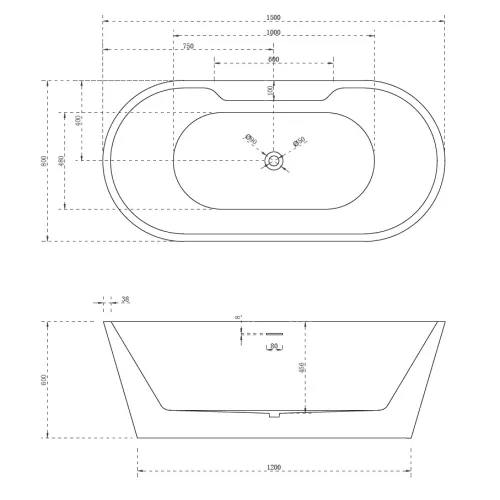 Акриловая ванна ABBER AB9299, Выбрать размер: 150х70, изображение 10
