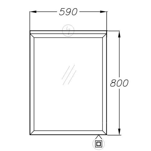 Зеркало OPADIRIS Фреш 59, изображение 3