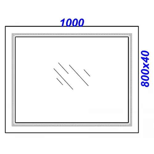 Зеркало AQWELLA Империя 100*80, изображение 3