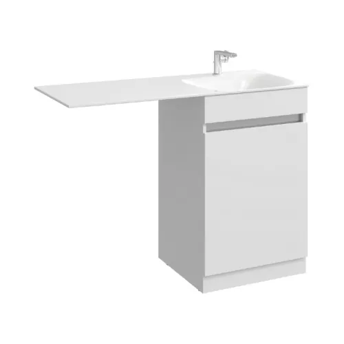 Тумба напольная с корзиной для белья AQWELLA Форма, Ориентация: правая