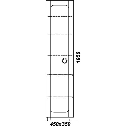 Пенал напольный AQWELLA Инфинити, изображение 2