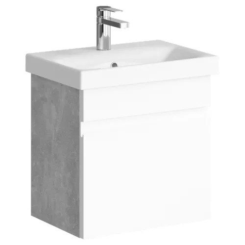 Тумба подвесная AQWELLA Smart 50, Выбрать размер: 50, Выбрать цвет: Бетон светлый, изображение 2