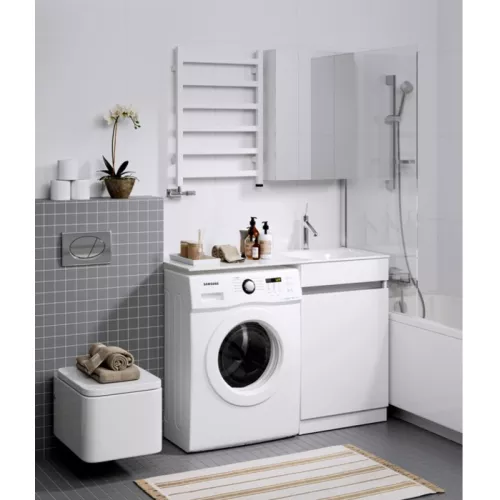 Тумба напольная с корзиной для белья AQWELLA Форма, Ориентация: правая, изображение 3