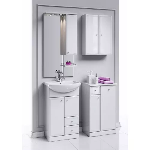 Тумба напольная с раковиной AQWELLA 55 Барселона на цоколе, изображение 3