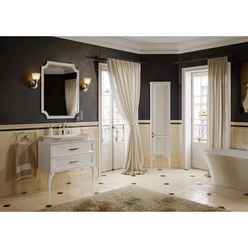 Пенал напольный AQWELLA LaDonna, Выбрать цвет: Белый, изображение 2