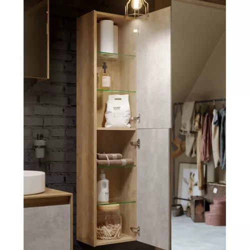 Пенал подвесной AQWELLA Пять звезд Mobi, Выбрать цвет: Белый, изображение 2