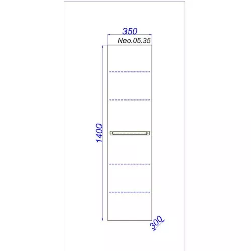 Пенал подвесной AQWELLA Нео 35, изображение 2