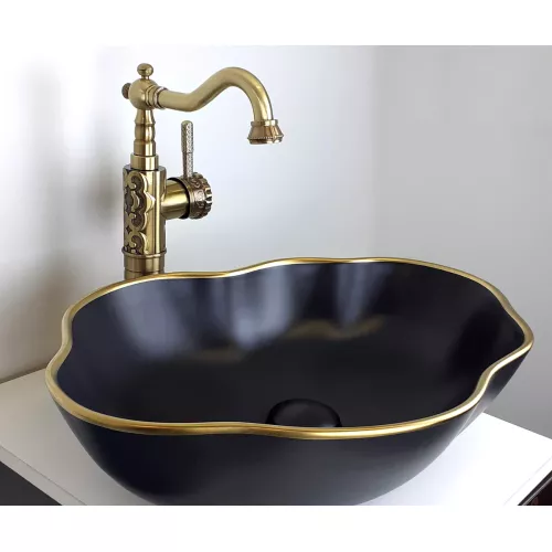Санфаянс: Раковина-чаша  Bronze De Luxe Black Orchid 1 в магазине Акватория
