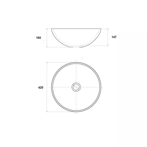Накладная раковина-чаша Bronze De Luxe Melody 2241, изображение 6