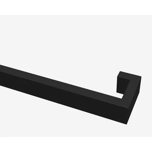 Душевая перегородка ABBER Immer Offen (толщина 6 мм), Цвет стекла: прозрачное, Цвет профиля: Черный, Выбрать размер: 120, изображение 5