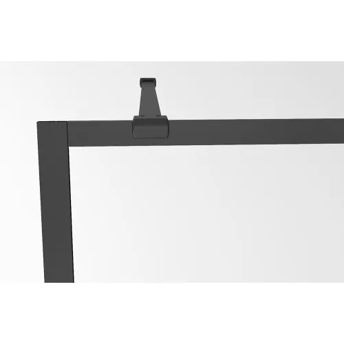 Душевая перегородка ABBER Immer Offen (толщина 6 мм), Цвет стекла: прозрачное, Цвет профиля: Черный, Выбрать размер: 120, изображение 6