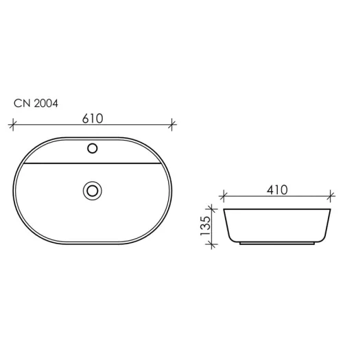 Умывальник накладной Ceramica Nova MODO CN2004, изображение 7