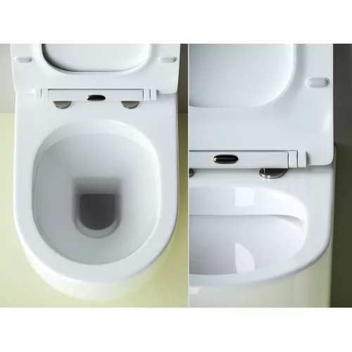 Напольный приставной унитаз Ceramica Nova Metropol Rimless CN4004, изображение 8