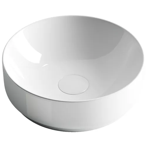Умывальник чаша накладная круглая Ceramica Nova Element, Выбрать цвет: Белый глянец, изображение 2