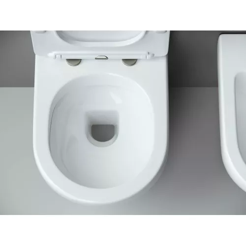 Подвесной унитаз Ceramica Nova Metropol Rimless CN4002, Выбрать цвет: Белый, изображение 9