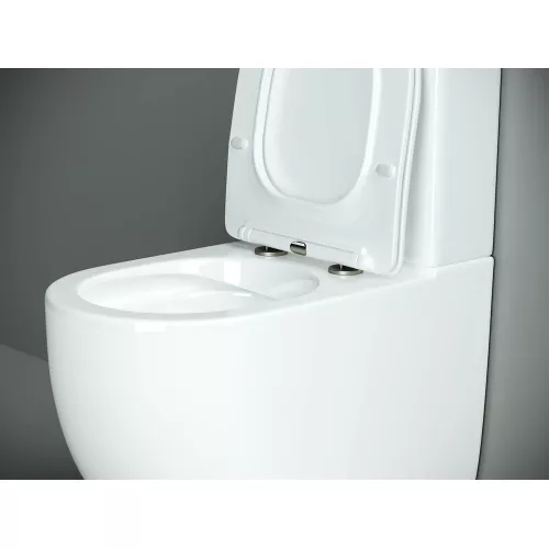 Напольный пристенный унитаз Ceramica Nova Metropol Rimless CN4001, изображение 3