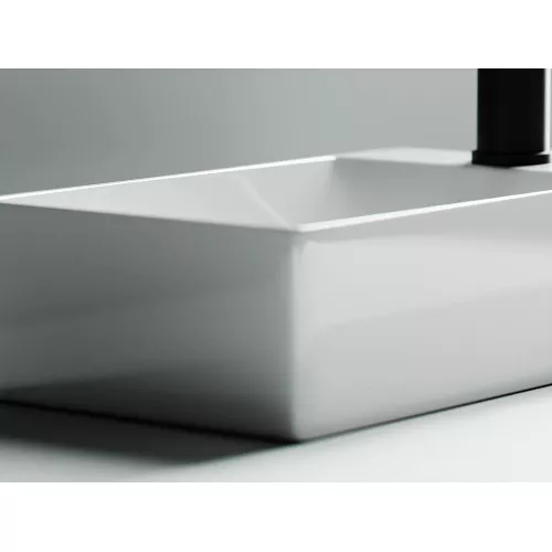 Умывальник подвесной прямоугольный Ceramica Nova Element, Ориентация: правая, изображение 3