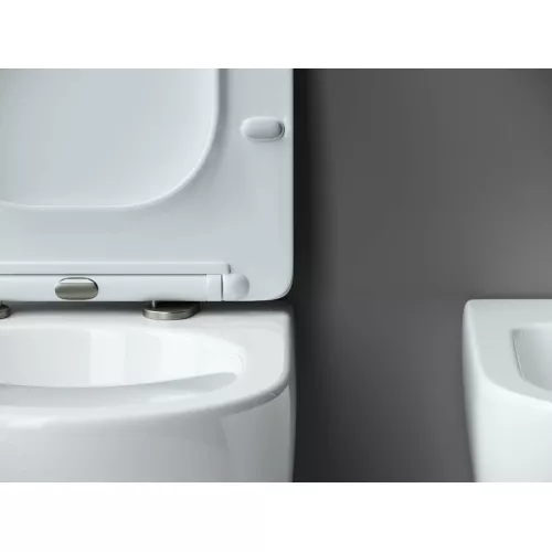 Подвесной унитаз Ceramica Nova Metropol Rimless CN4002, Выбрать цвет: Белый, изображение 2