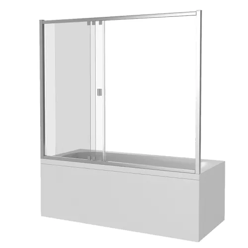 Шторка для ванны Good Door SCREEN WTW высота 140 матовое, Цвет стекла: матовое, Цвет профиля: Хром, Выбрать размер: 120, изображение 3