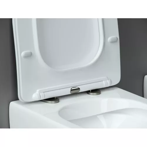 Подвесной унитаз Ceramica Nova Metropol Rimless CN4002, Выбрать цвет: Белый, изображение 10