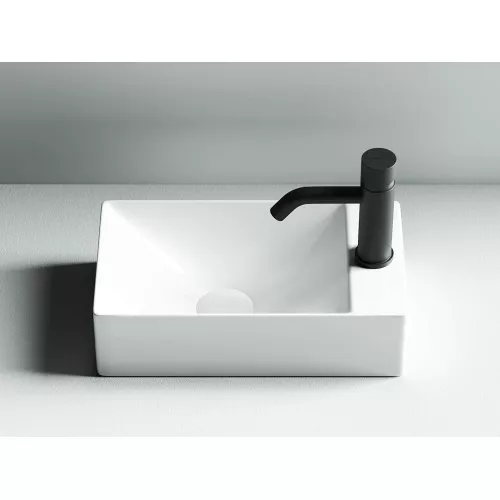 Умывальник подвесной прямоугольный Ceramica Nova Element, Ориентация: правая, изображение 5