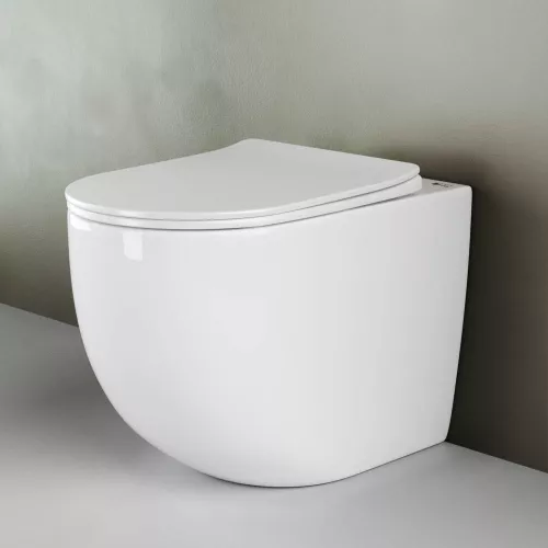 Напольный приставной унитаз Ceramica Nova Mia Rimless CN1810, изображение 2