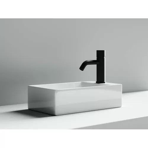 Умывальник подвесной прямоугольный Ceramica Nova Element, Ориентация: правая, изображение 4