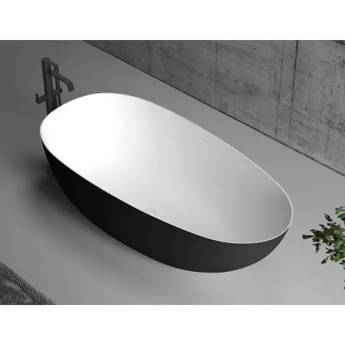 Акриловая ванна ABBER AB9211MB 170х80, Выбрать цвет: Черный матовый, изображение 9