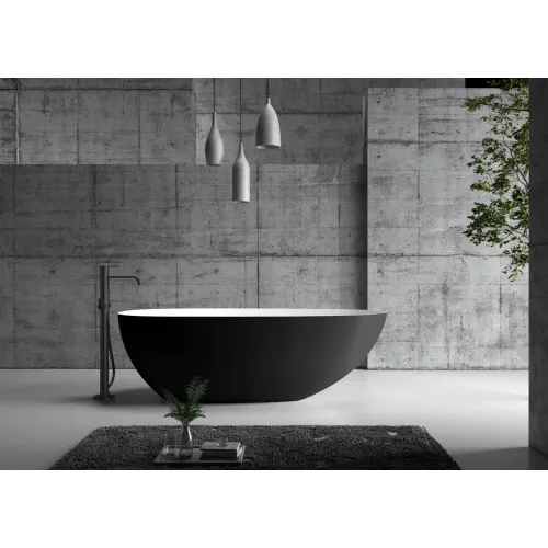 Акриловая ванна ABBER AB9211MB 170х80, Выбрать цвет: Черный матовый, изображение 8