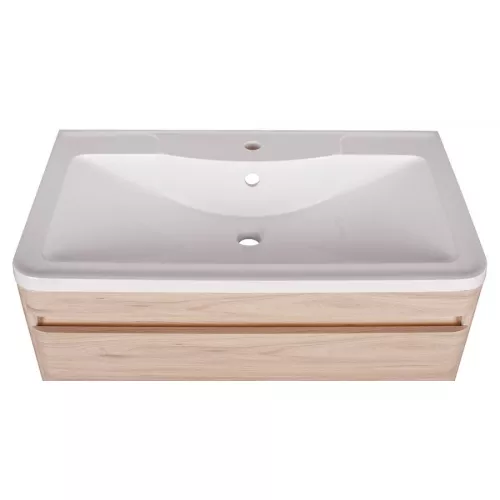 Тумба напольная с раковиной Style Line Атлантика, ясень перламутр, Выбрать цвет: Ясень перламутр, Выбрать размер: 60, изображение 7