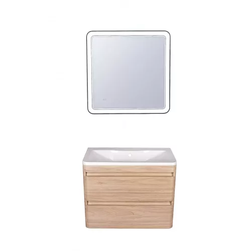 Тумба подвесная с раковиной Style Line  Атлантика, Выбрать цвет: Ясень перламутр, Выбрать размер: 60, изображение 4