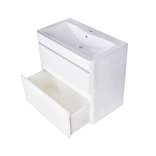 Тумба подвесная с раковиной Style Line  Атлантика, Выбрать цвет: Белый, Выбрать размер: 60, изображение 7