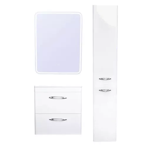 Тумба подвесная с раковиной Style Line Каре, Выбрать размер: 60, изображение 3